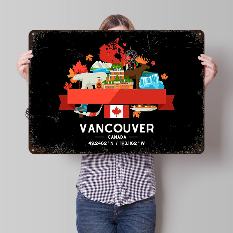 Vancouver City Map Printed Pos - Home Decor Vancouver のレビューと価格