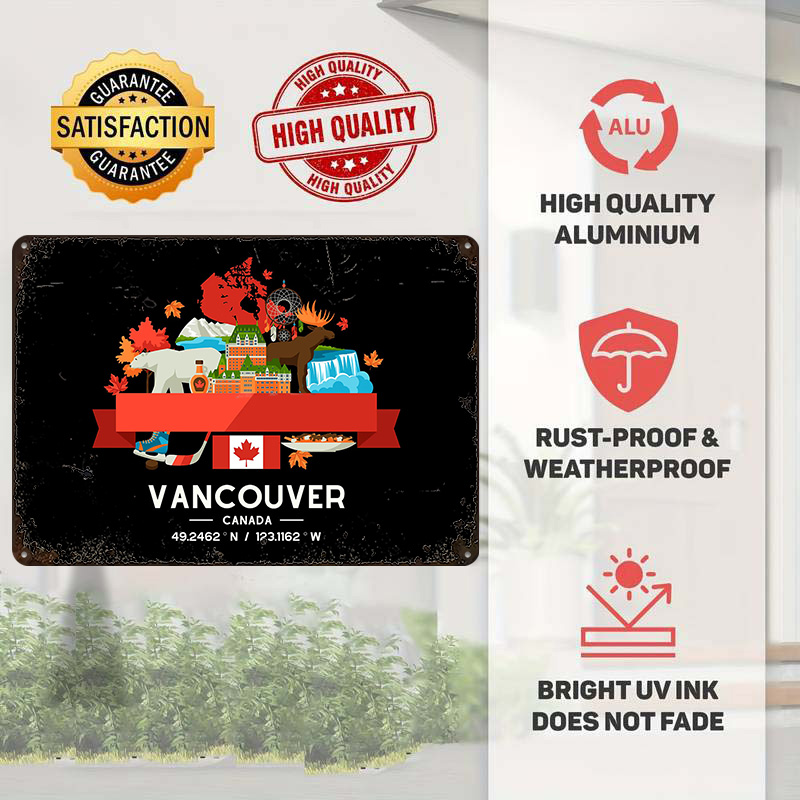 Vancouver City Map Printed Pos - Home Decor Vancouver のレビューと価格