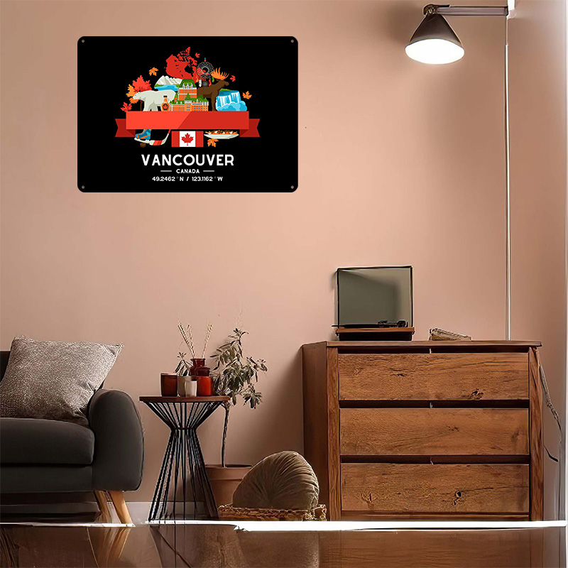Vancouver City Map Printed Pos - Home Decor Vancouver のレビューと価格