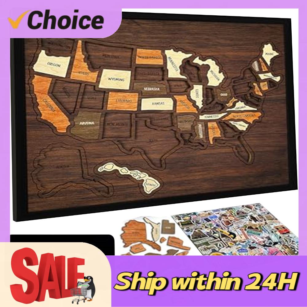 12 X 10Inch Wooden Portable US - Home Decor Usa のレビューと価格