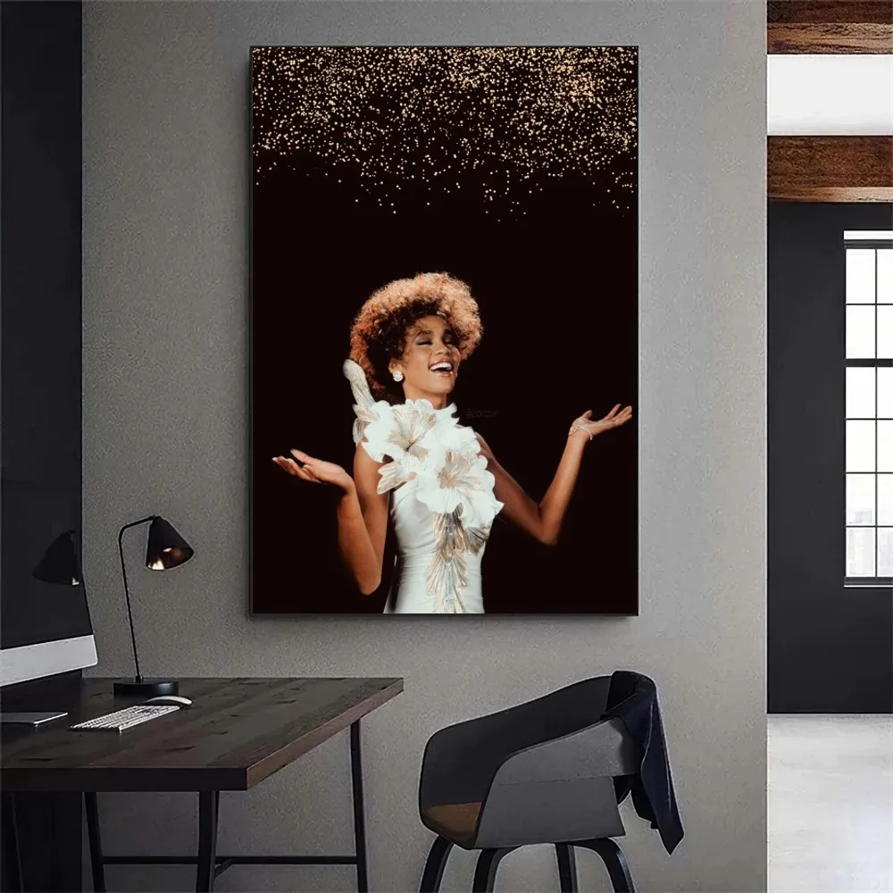 Whitney Houston Singer Poster  - Home Decor Houston のレビューと価格