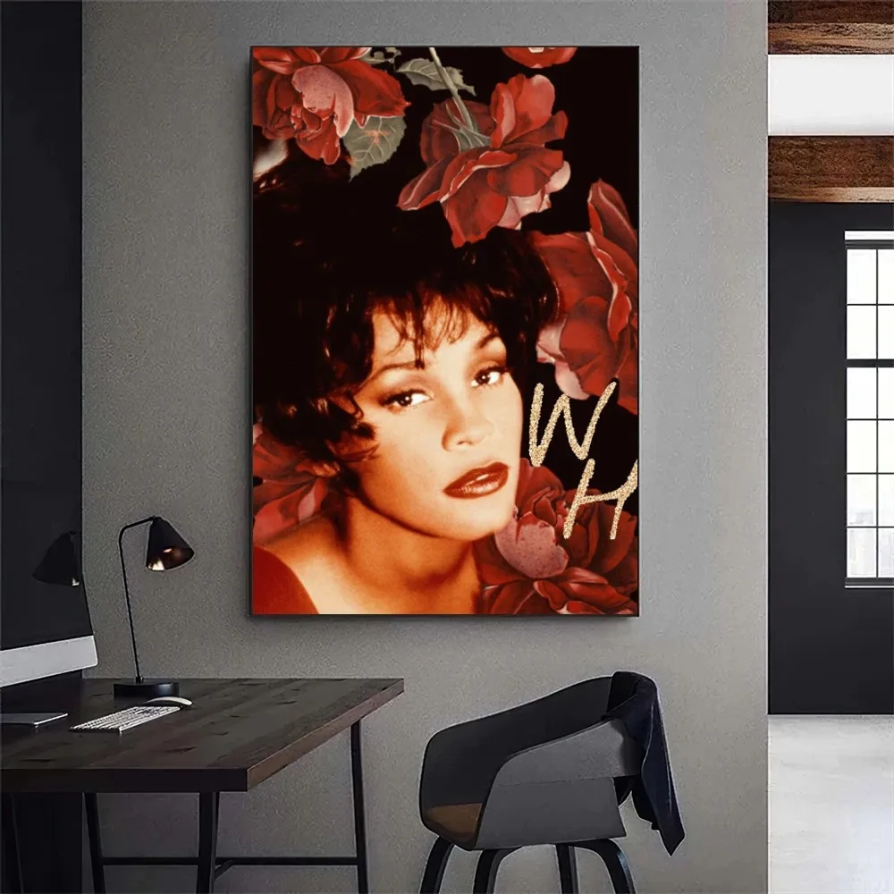 Whitney Houston Singer Poster  - Home Decor Houston のレビューと価格