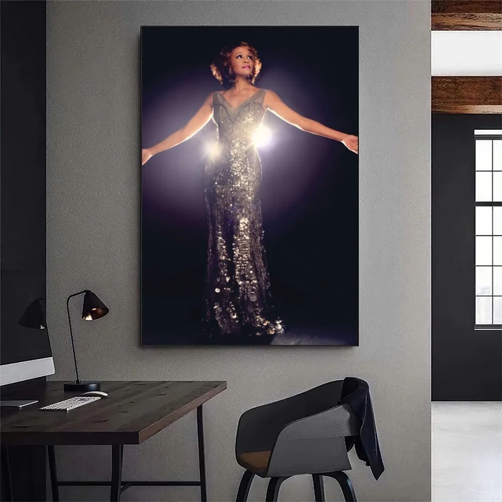 Whitney Houston Singer Poster  - Home Decor Houston のレビューと価格