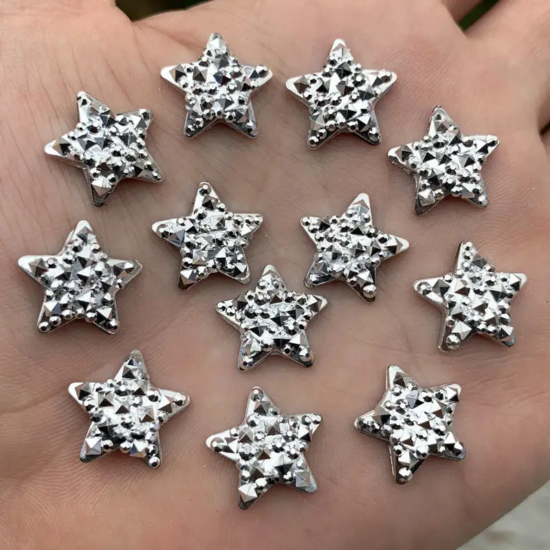 50pcs 15mm Cute Glitter Five S - Home Decor Center のレビューと価格