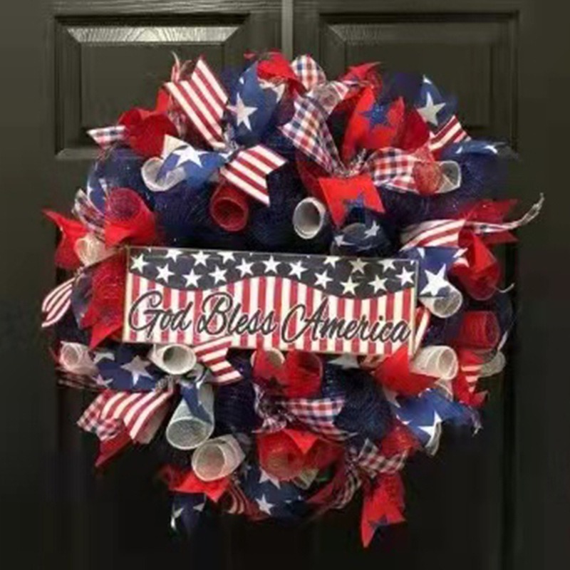 USA Independence Day Themed Wr - Home Decor Usa のレビューと価格