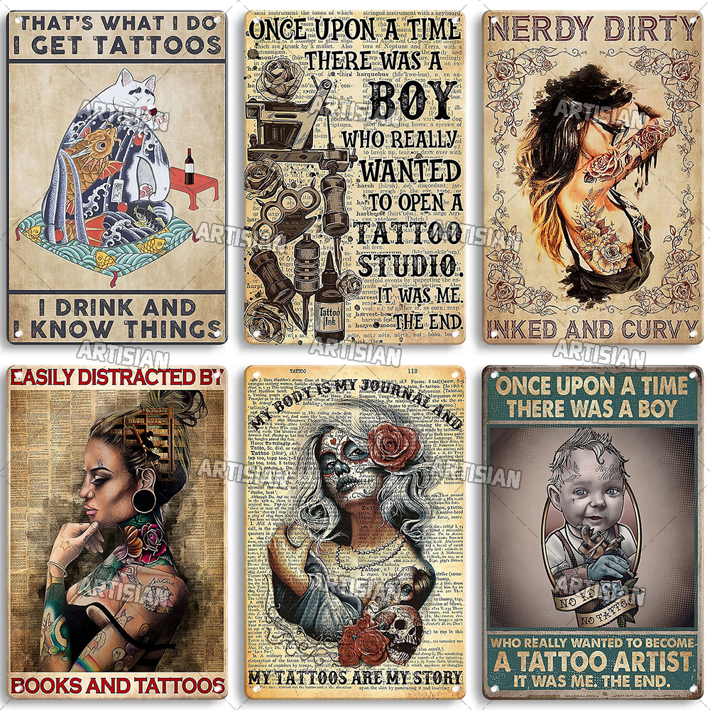 Artisian Tattoo Retro Metal Po - Home Decor Jobs のレビューと価格