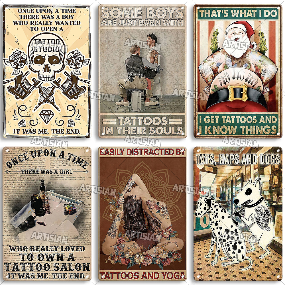 Artisian Tattoo Retro Metal Po - Home Decor Jobs のレビューと価格