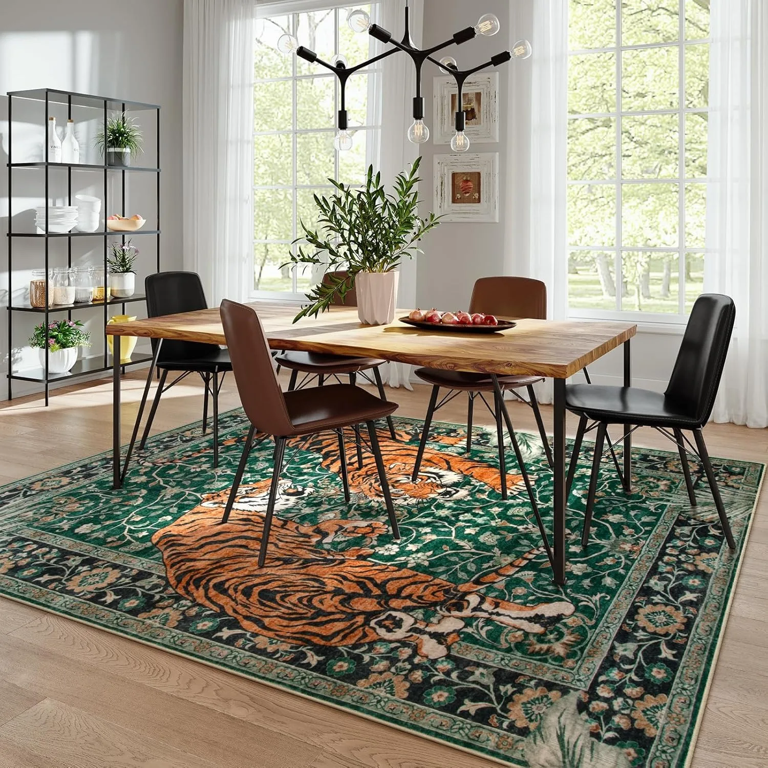 Jungle Tiger Rug for Living Ro - Home Decor Online Free のレビューと価格
