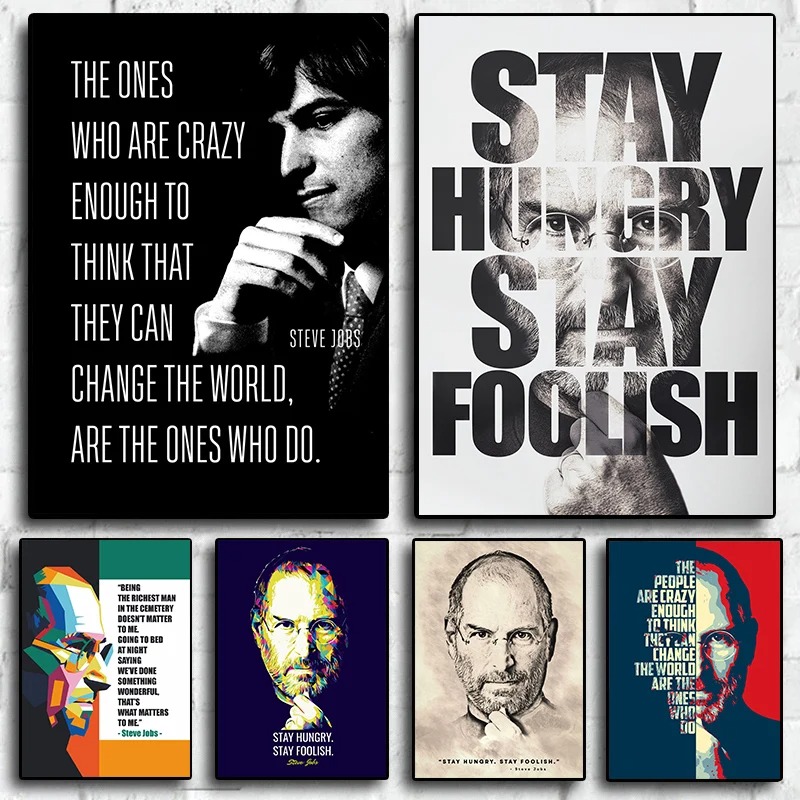 Motivational Steve Jobs Portra - Home Decor Jobs のレビューと価格