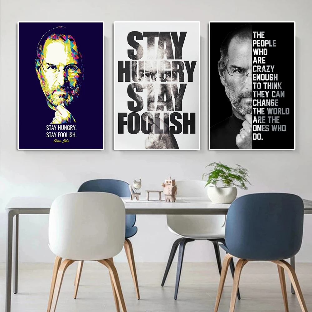 Motivational Steve Jobs Portra - Home Decor Jobs のレビューと価格