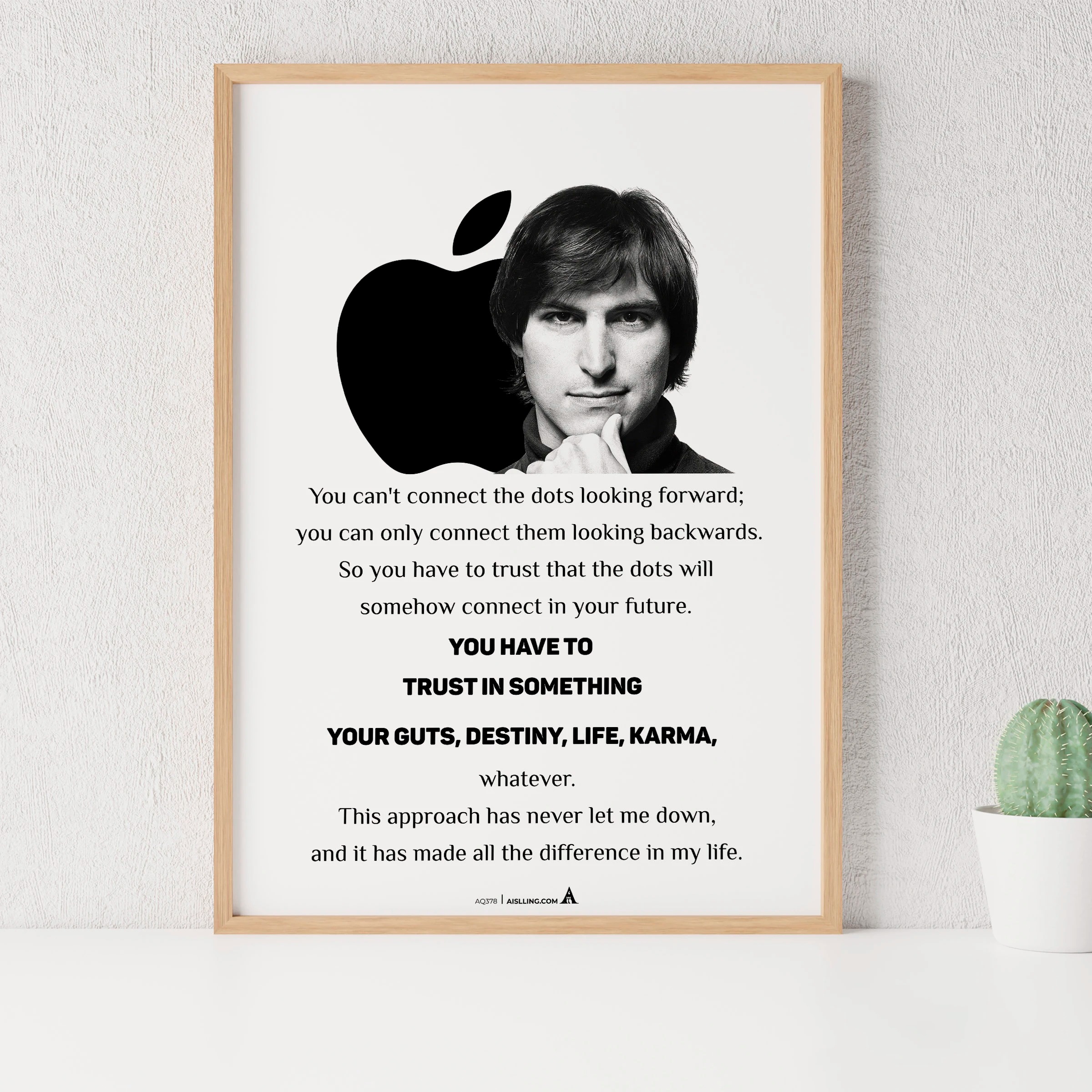 Motivational Steve Jobs Portra - Home Decor Jobs のレビューと価格
