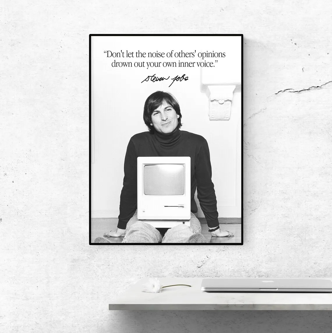 Motivational Steve Jobs Portra - Home Decor Jobs のレビューと価格