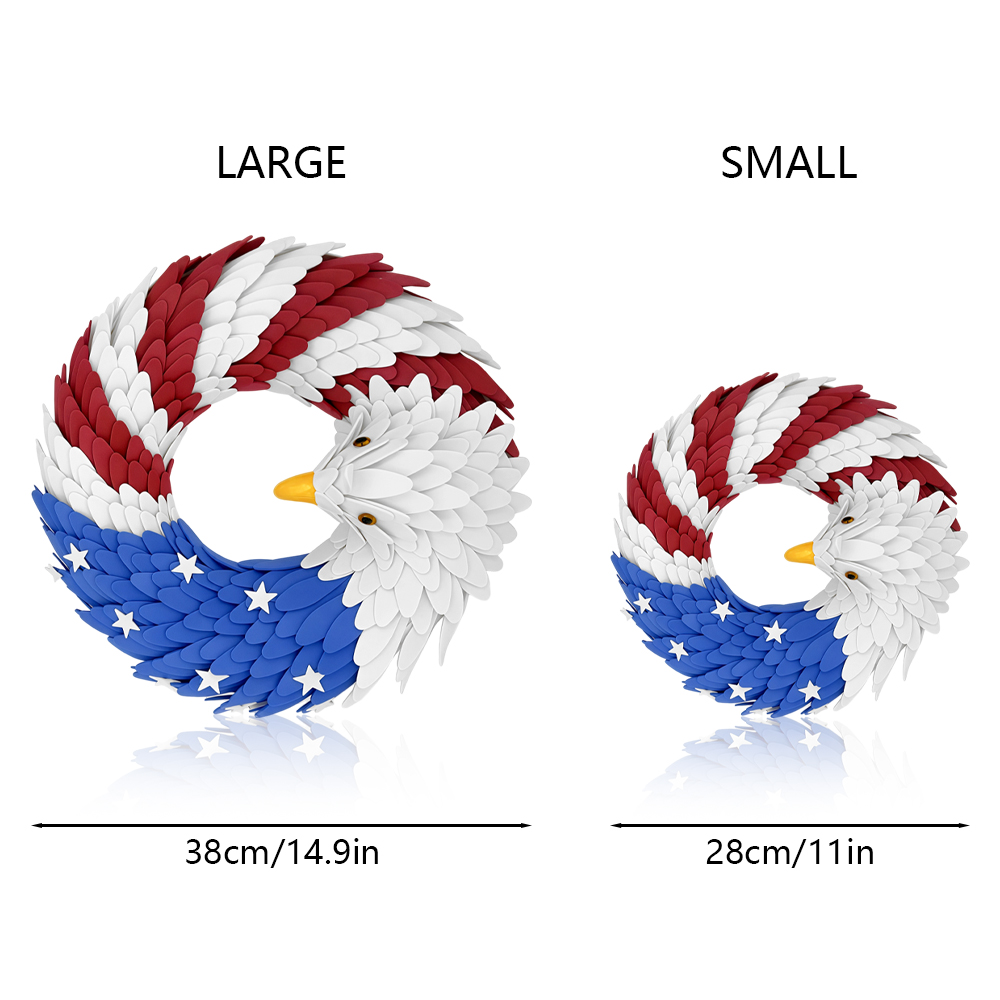 Patriotic Bald Eagle Door Wrea - Home Decor Usa のレビューと価格