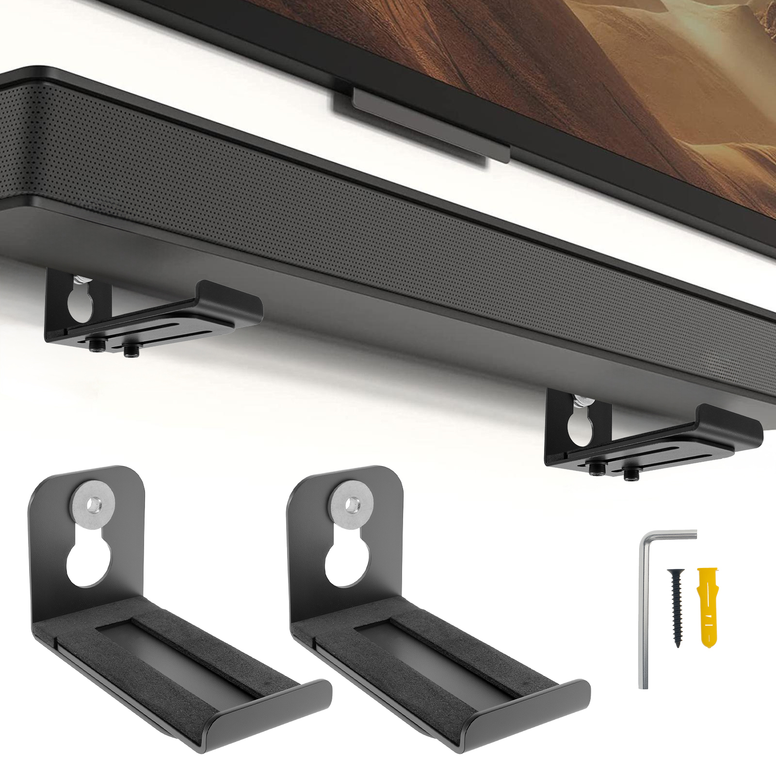 2Pcs Soundbar Speaker Stands W - Home Decor Nepal のレビューと価格