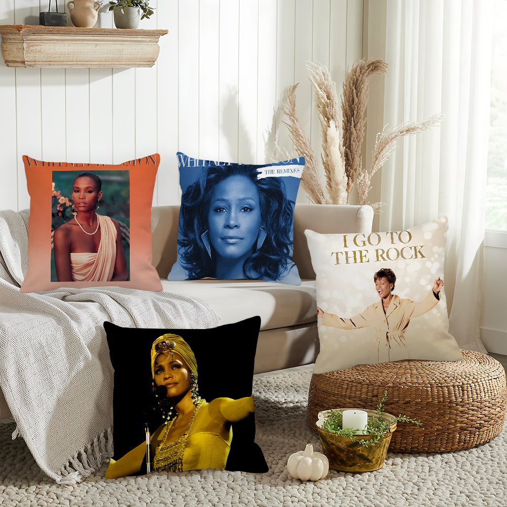 Singer Whitney Houston Pillow  - Home Decor Houston のレビューと価格