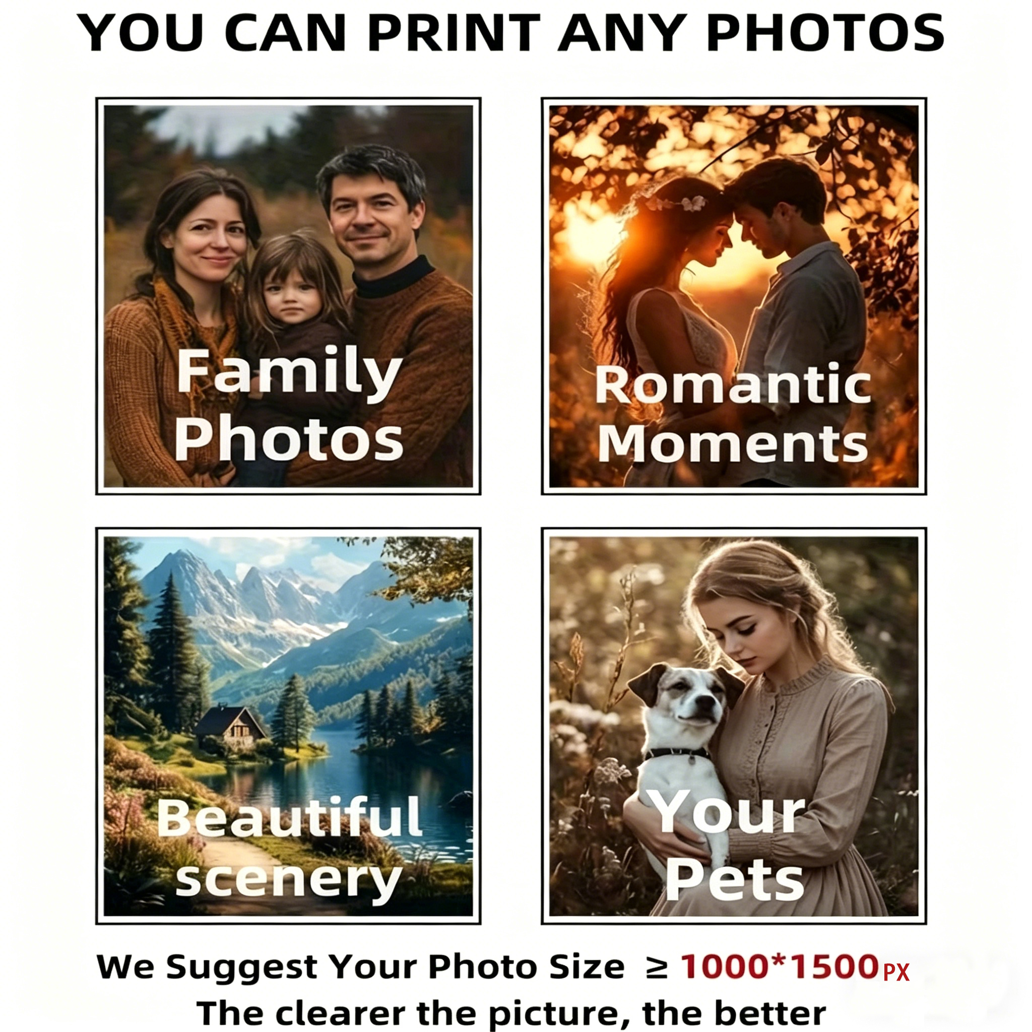 1pc Customized Portrait Landsc - Home Decor Nepal のレビューと価格