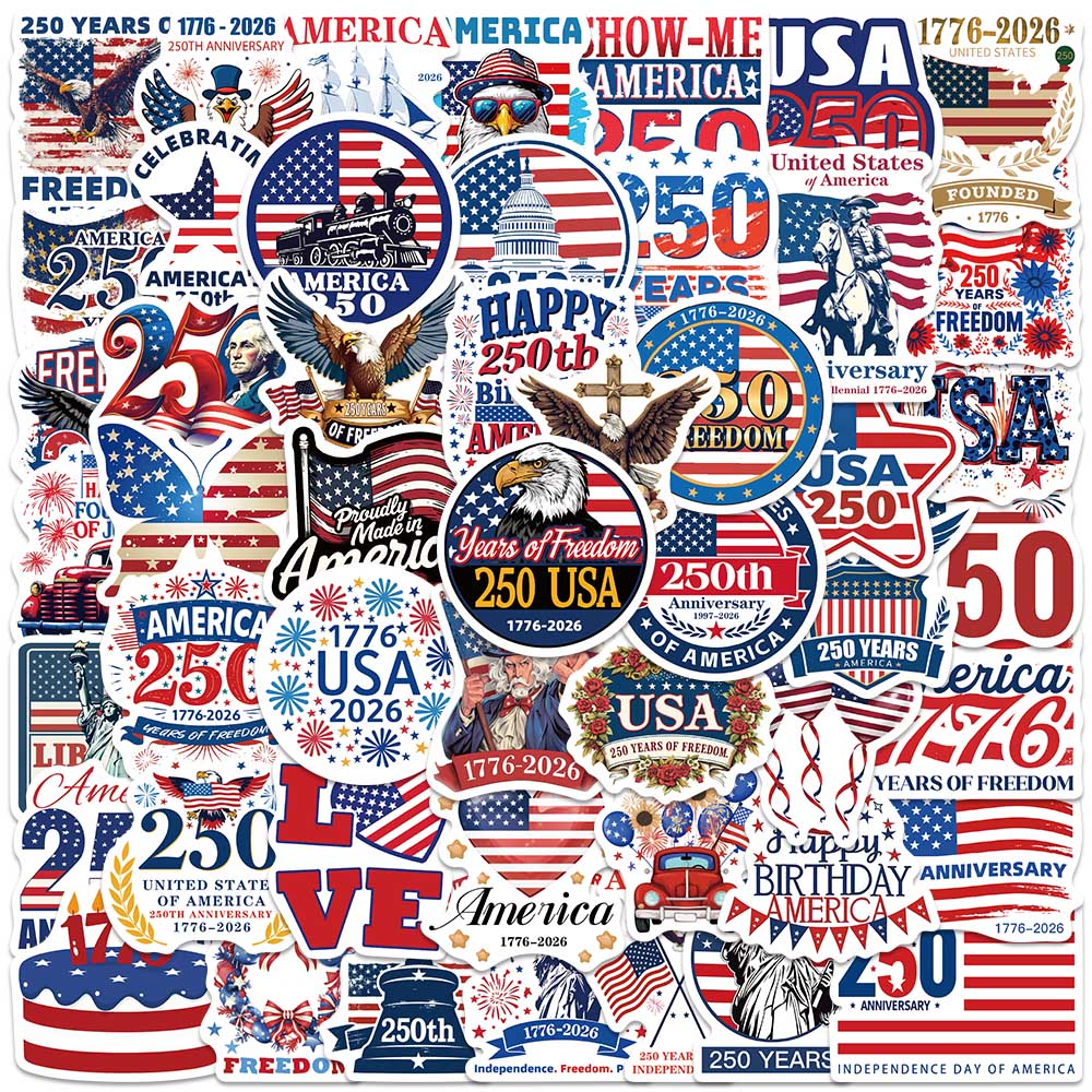 50PCS USA Patriotic Anniversar - Home Decor Usa のレビューと価格