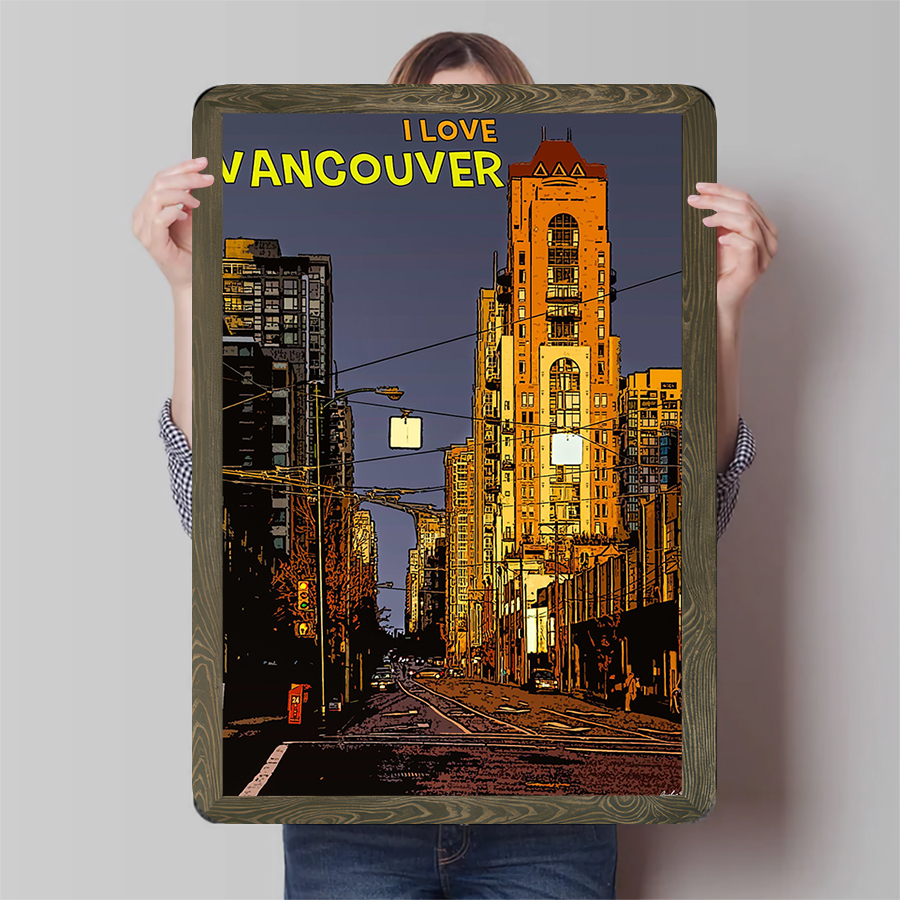 Vancouver City Skyline Metal W - Home Decor Vancouver のレビューと価格