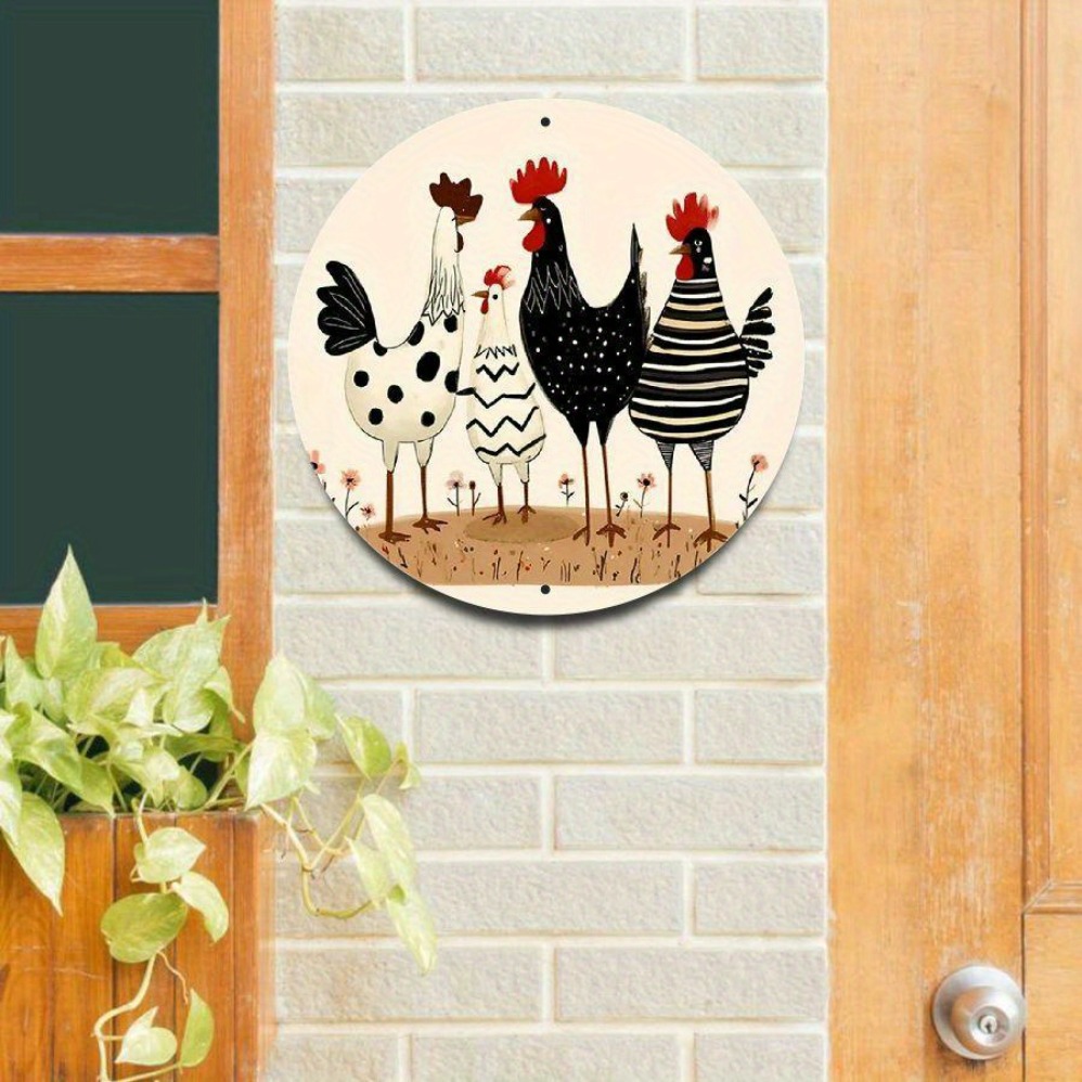 Farmhouse Metal Tin Sign Cute  - Geometric Wall Art のレビューと価格