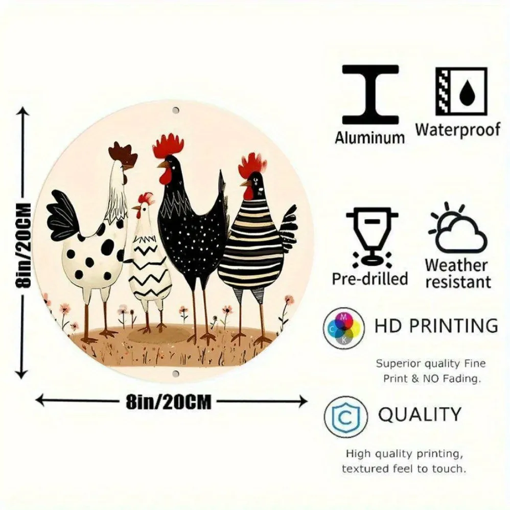 Farmhouse Metal Tin Sign Cute  - Geometric Wall Art のレビューと価格