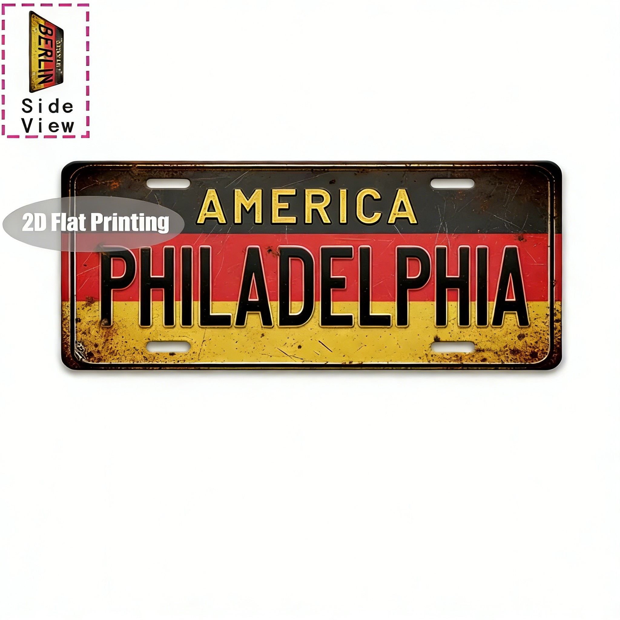 HD Metal Tin Sign America Hous - Home Decor Houston のレビューと価格