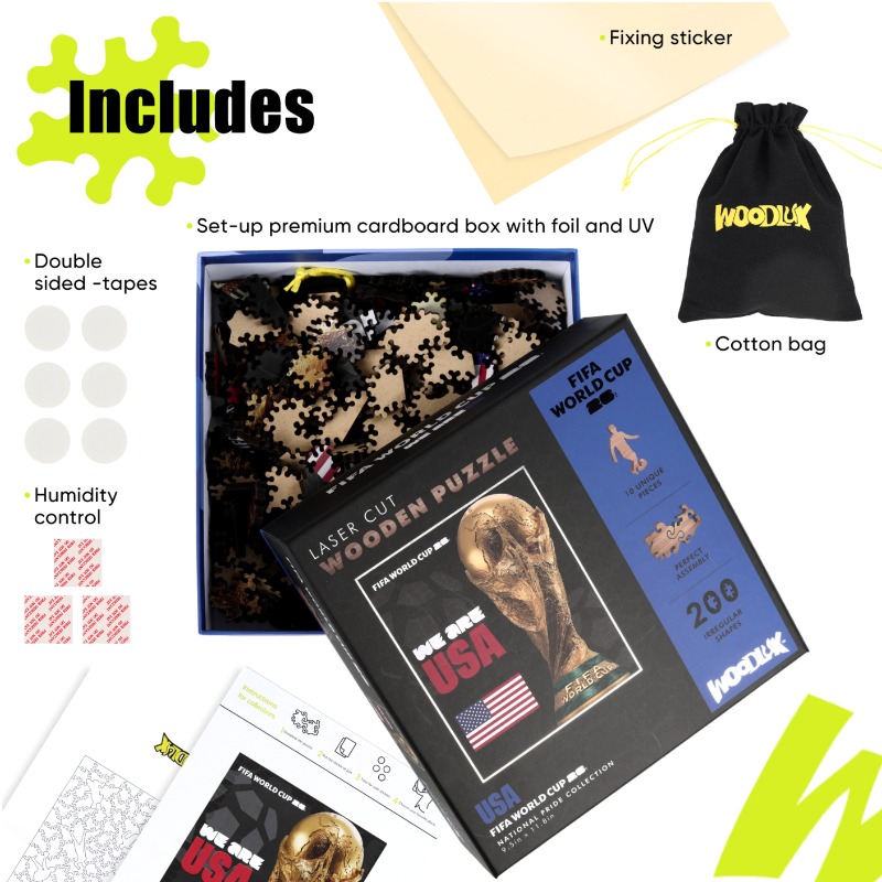 FIFA World Cup Wooden Puzzles  - Home Decor Usa のレビューと価格