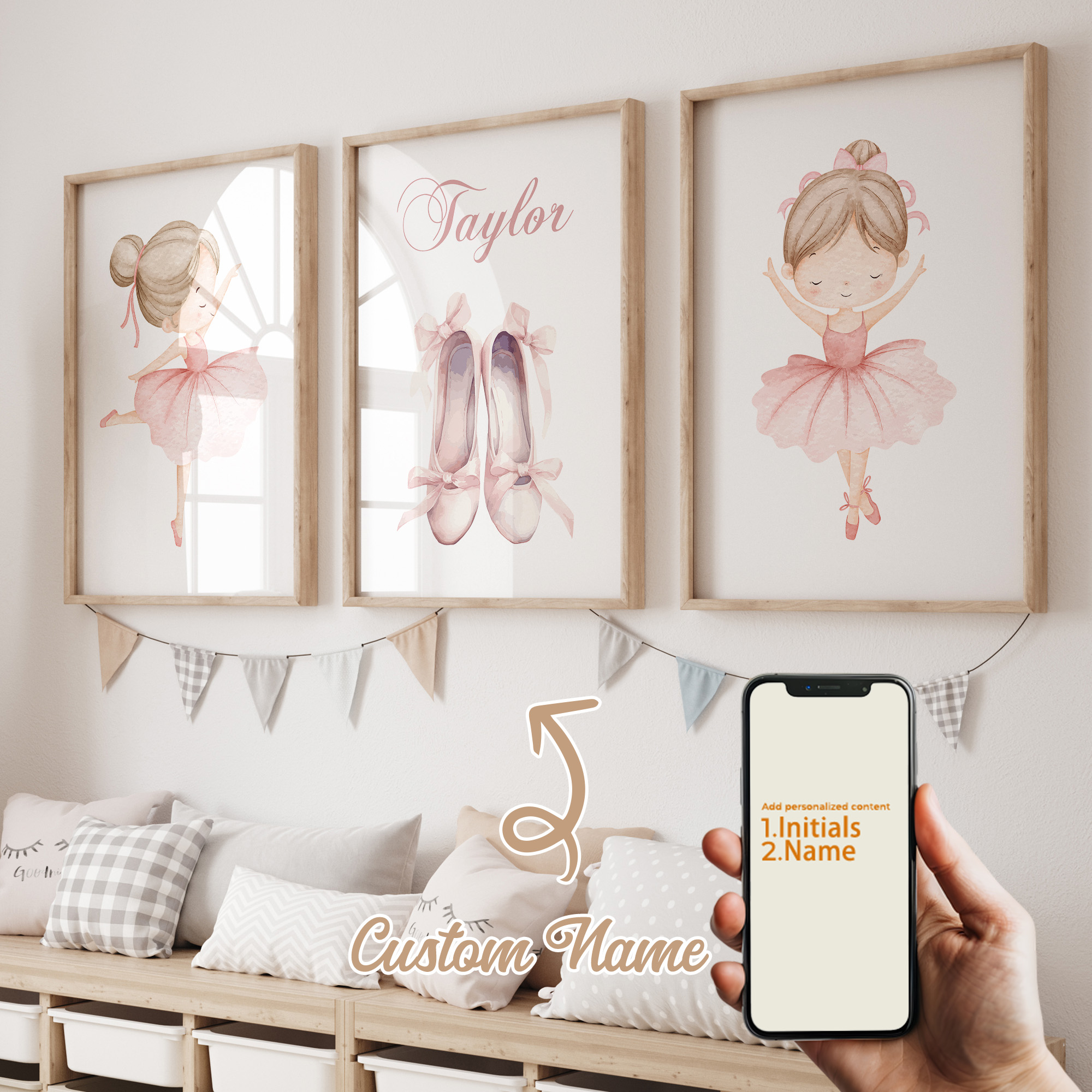 3pcs Personalized Custom Name  - Home Decor Nepal のレビューと価格
