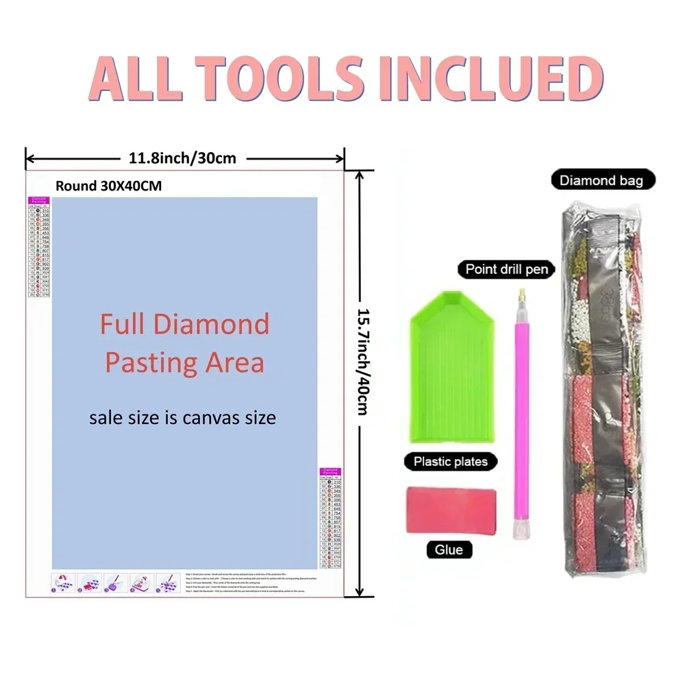 5d DIY Diamond Art Painting Ki - Home Decor Vancouver のレビューと価格