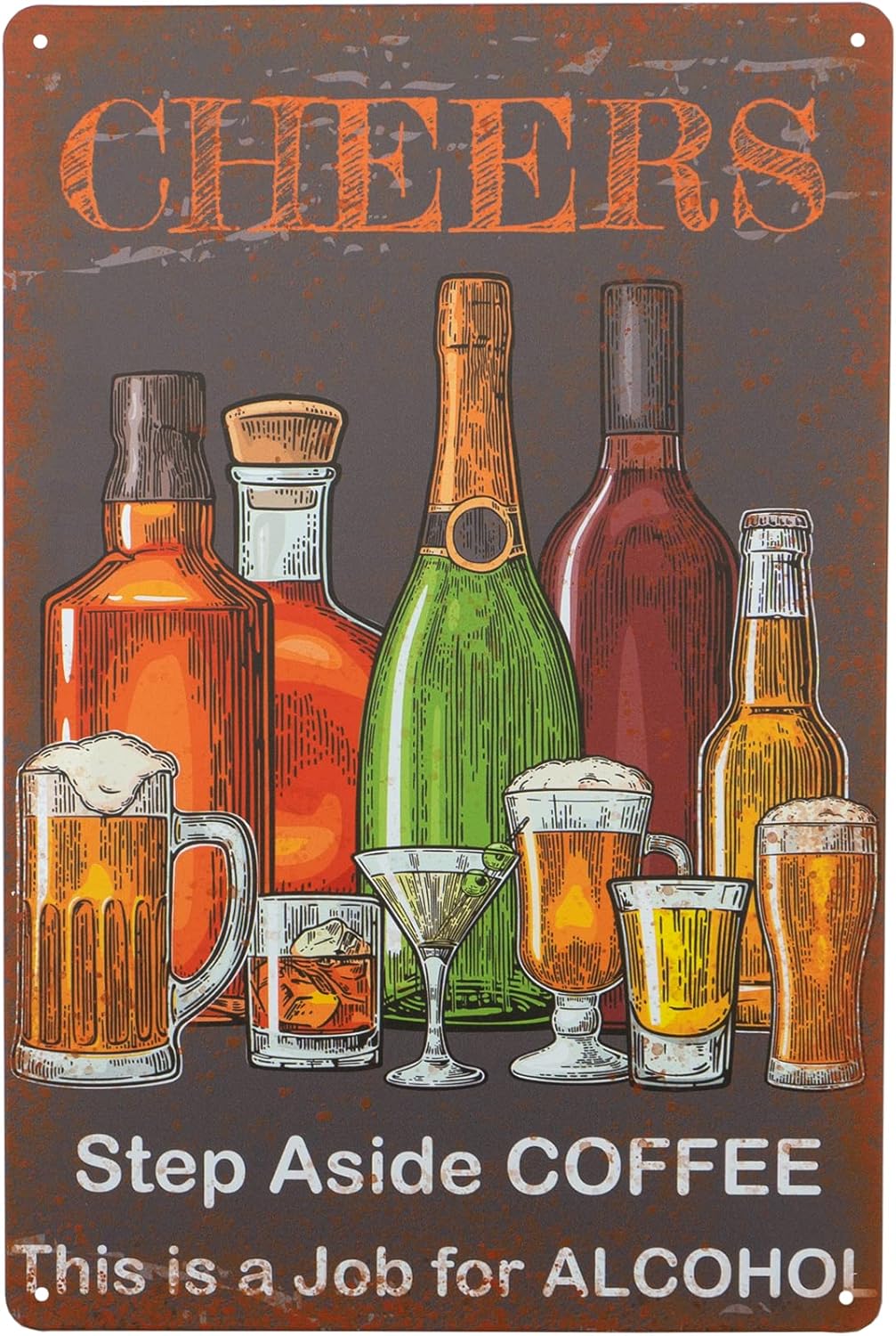 Bar Sign Vintage Metal Signs,C - Home Decor Jobs のレビューと価格