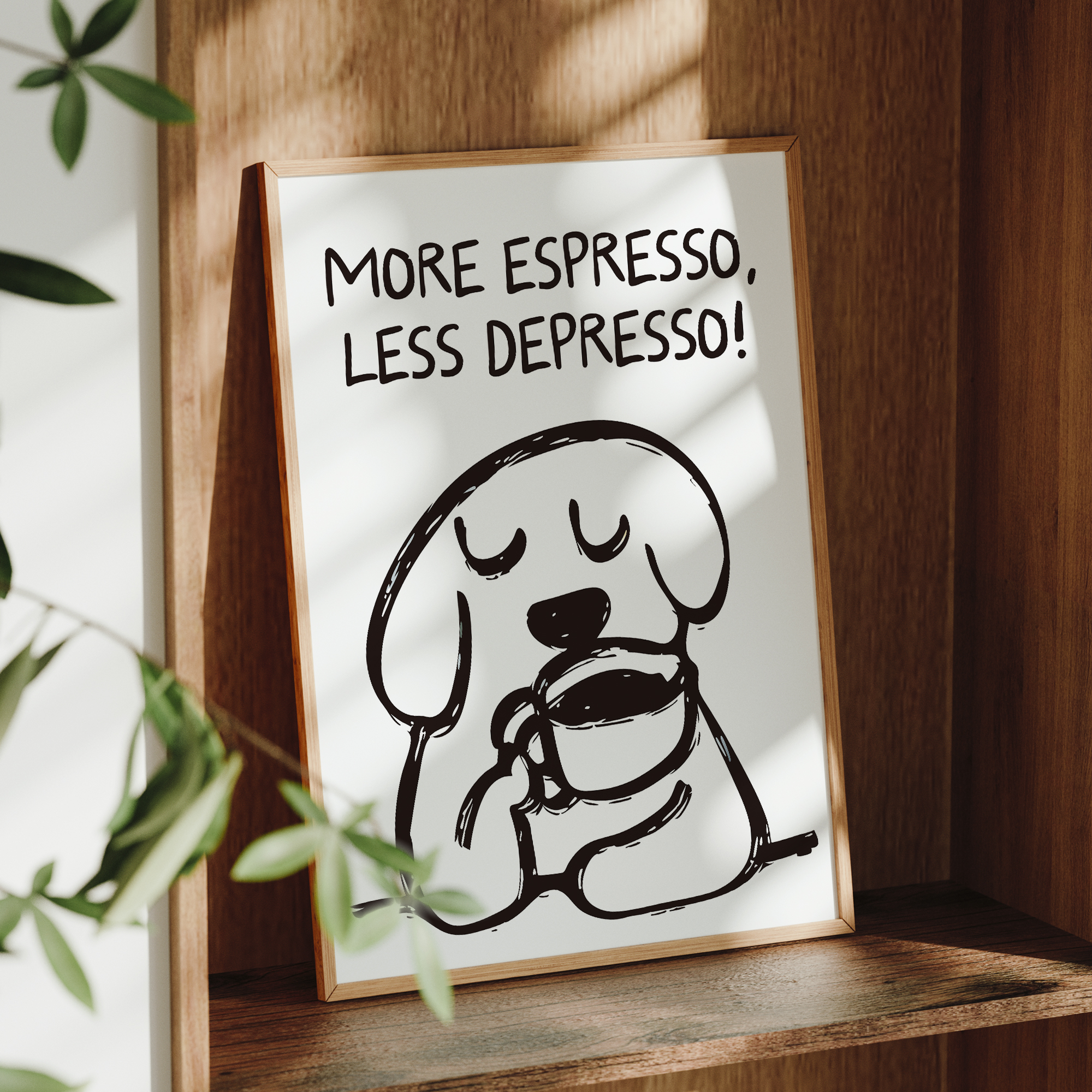 Retro More Espresso Less Depre - Home Decor Retro のレビューと価格