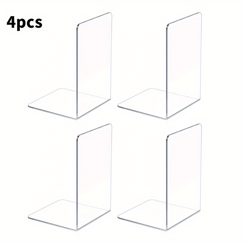 4pcs Set Clear Acrylic Bookend - Aesthetic Bookend のレビューと価格