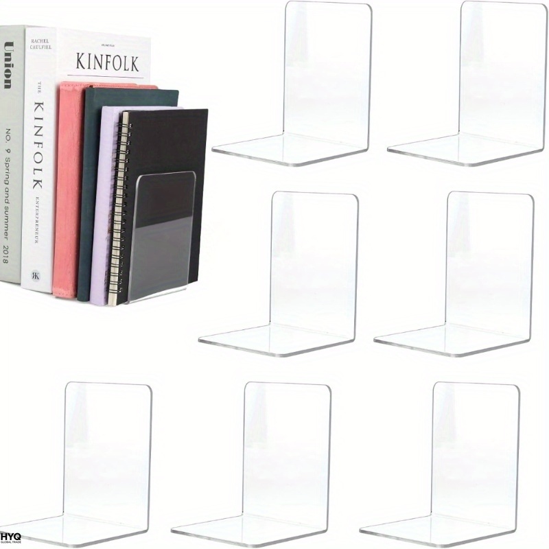 4pcs Set Clear Acrylic Bookend - Aesthetic Bookend のレビューと価格