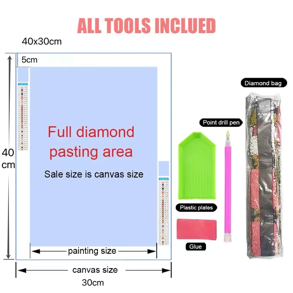 5d DIY Diamond Art Painting Ki - Home Decor Vancouver のレビューと価格