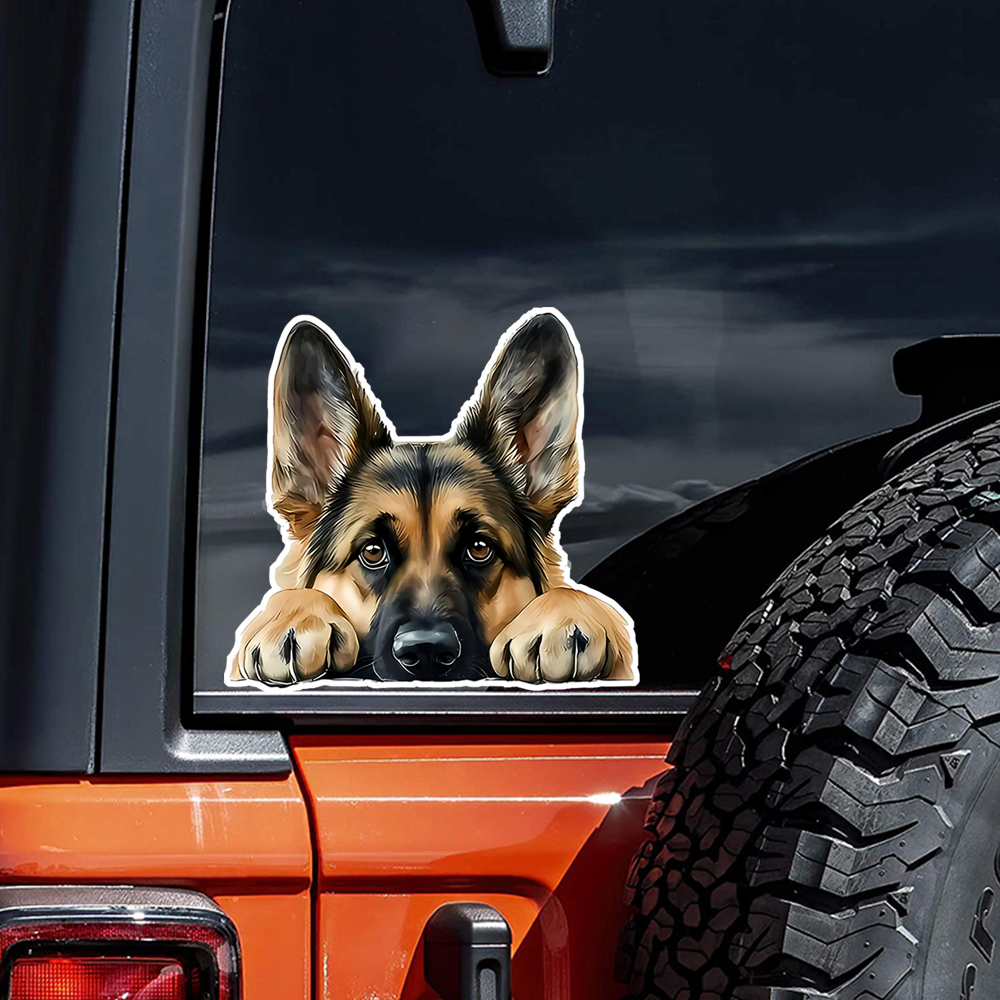 1PC Lying German Shepherd Viny - Germany Home Decor のレビューと価格