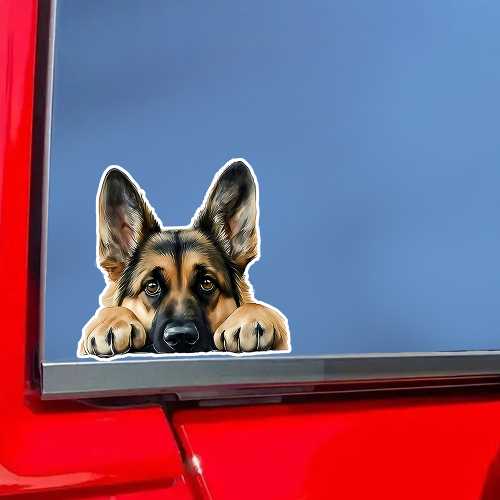 1PC Lying German Shepherd Viny - Germany Home Decor のレビューと価格