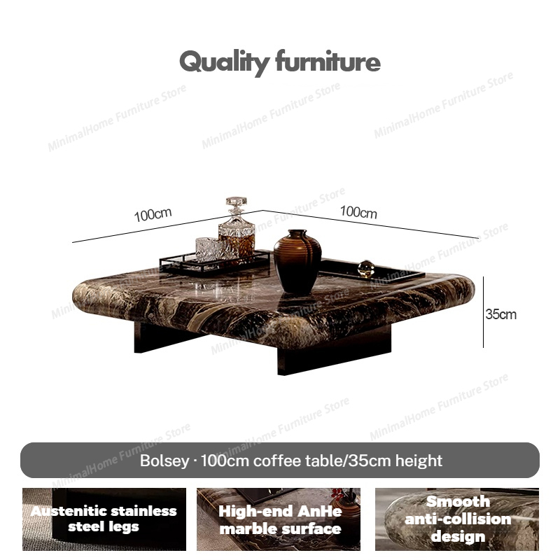 Italian Marble Square Coffee T - Home Decor Center のレビューと価格