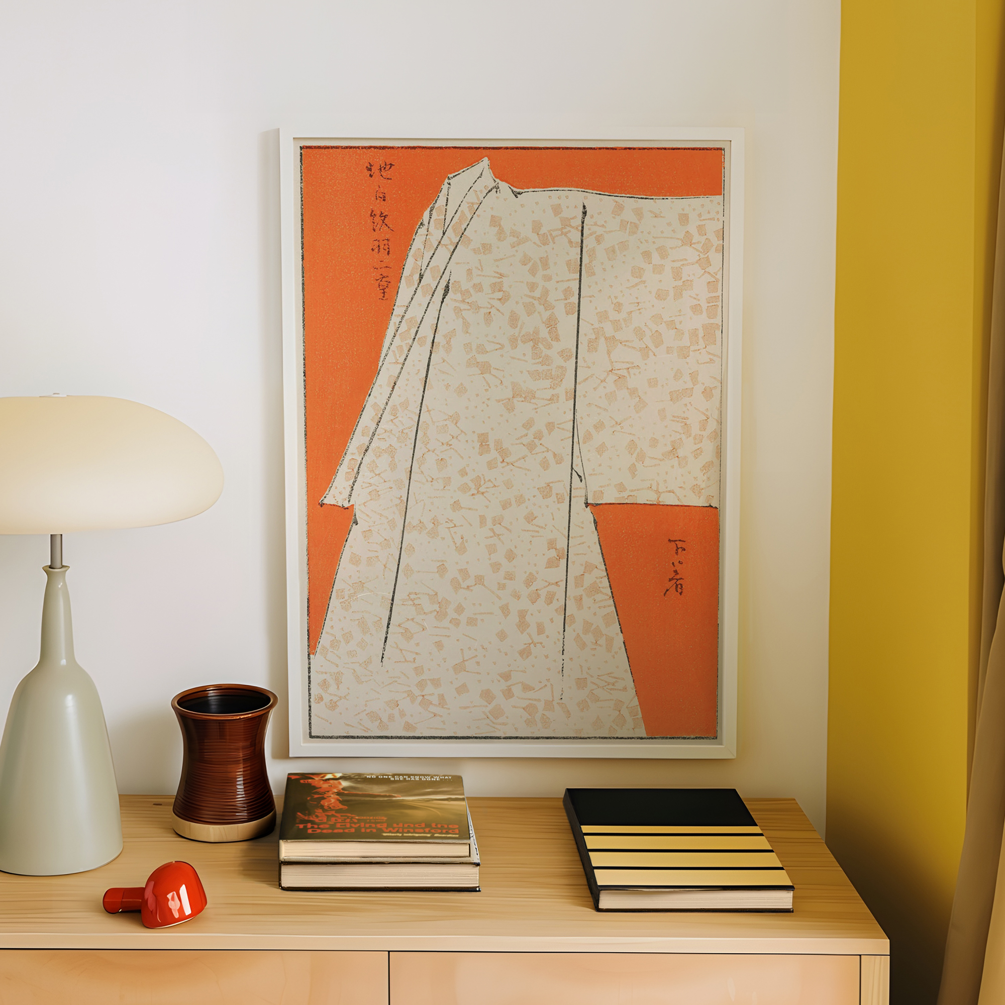 Minimalist Orange Japanese Wat - Home Decor Orange のレビューと価格