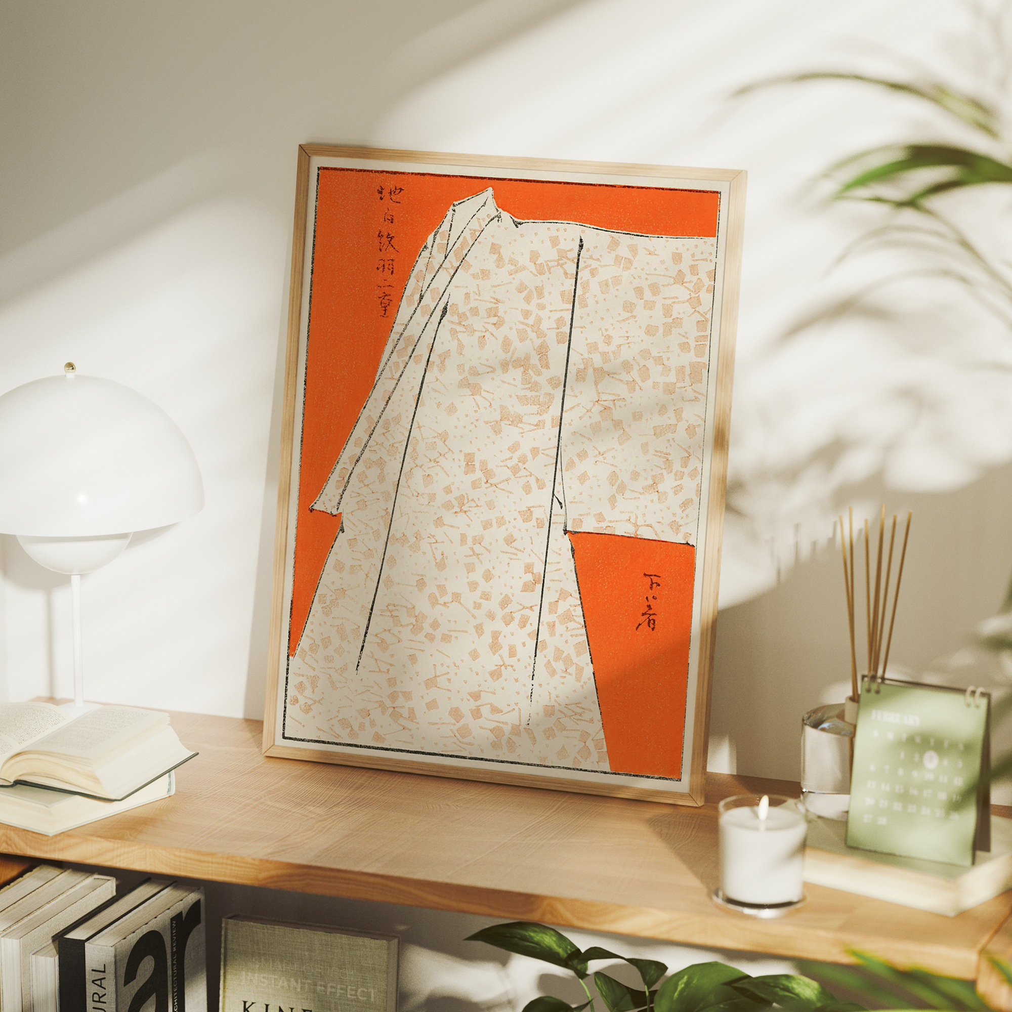 Minimalist Orange Japanese Wat - Home Decor Orange のレビューと価格