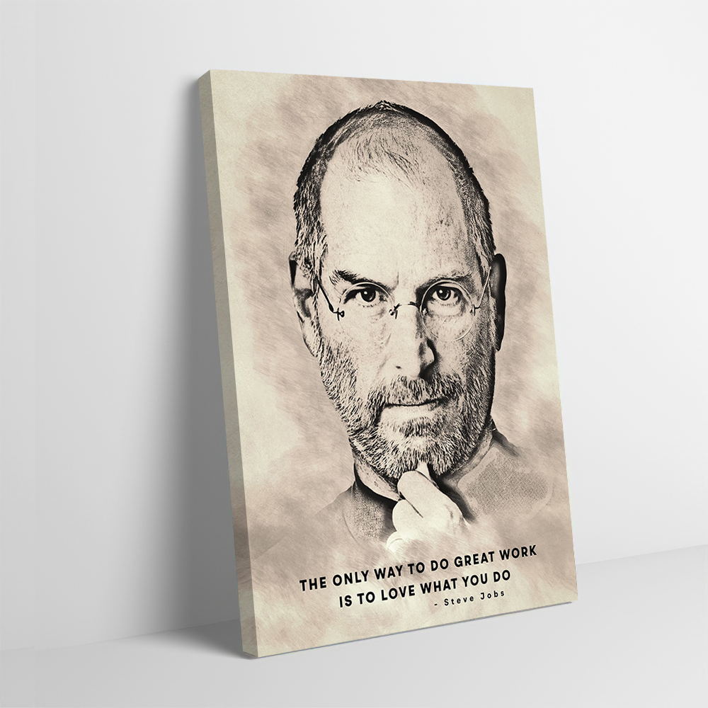 Steve Jobs Famous Quotes Print - Home Decor Jobs のレビューと価格
