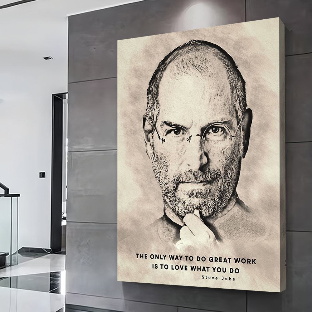 Steve Jobs Famous Quotes Print - Home Decor Jobs のレビューと価格
