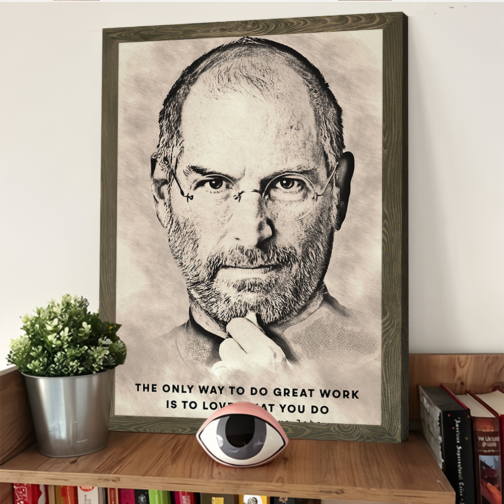 Steve Jobs Famous Quotes Print - Home Decor Jobs のレビューと価格