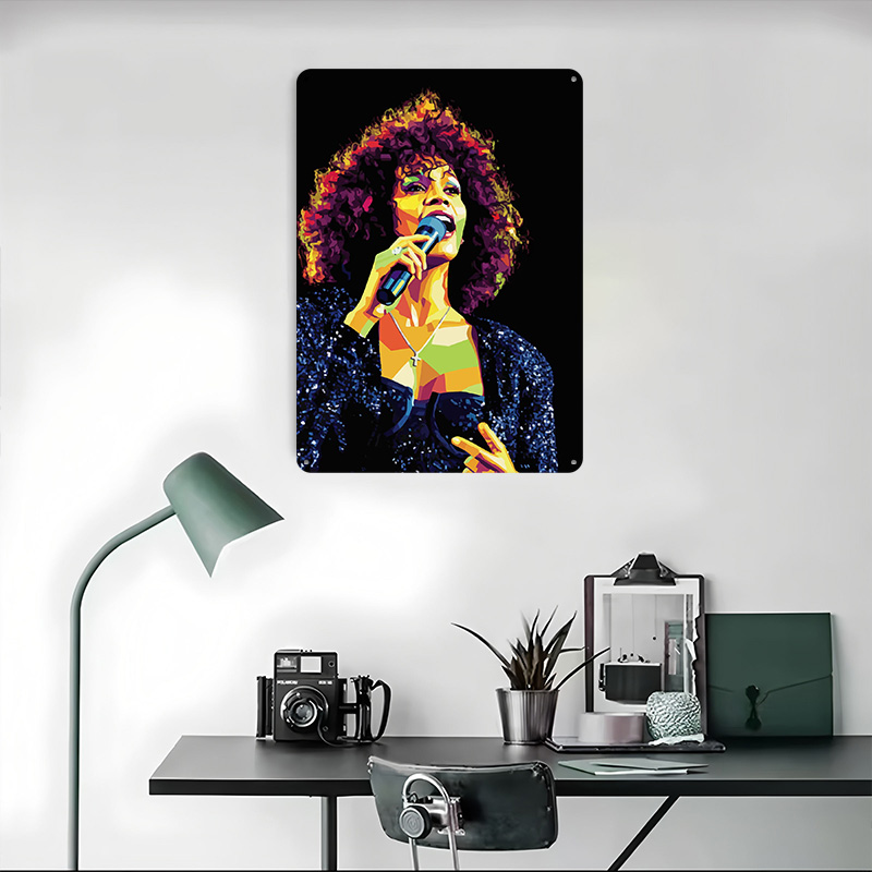 Whitney Houston Pop Art Portra - Home Decor Houston のレビューと価格