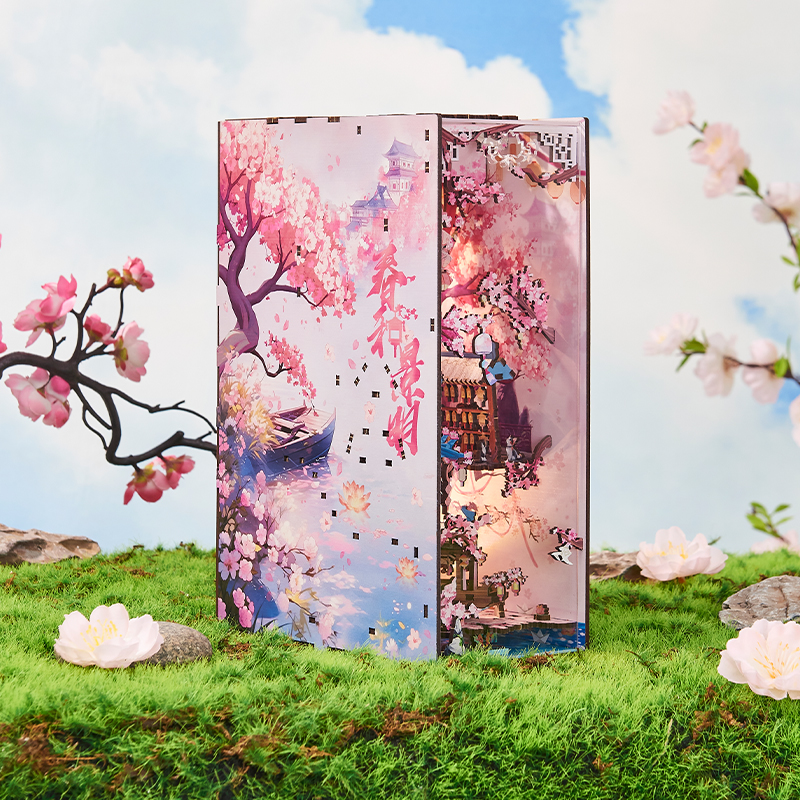 DIY Wooden Book Nook Figurines - Home Decor Catalog のレビューと価格