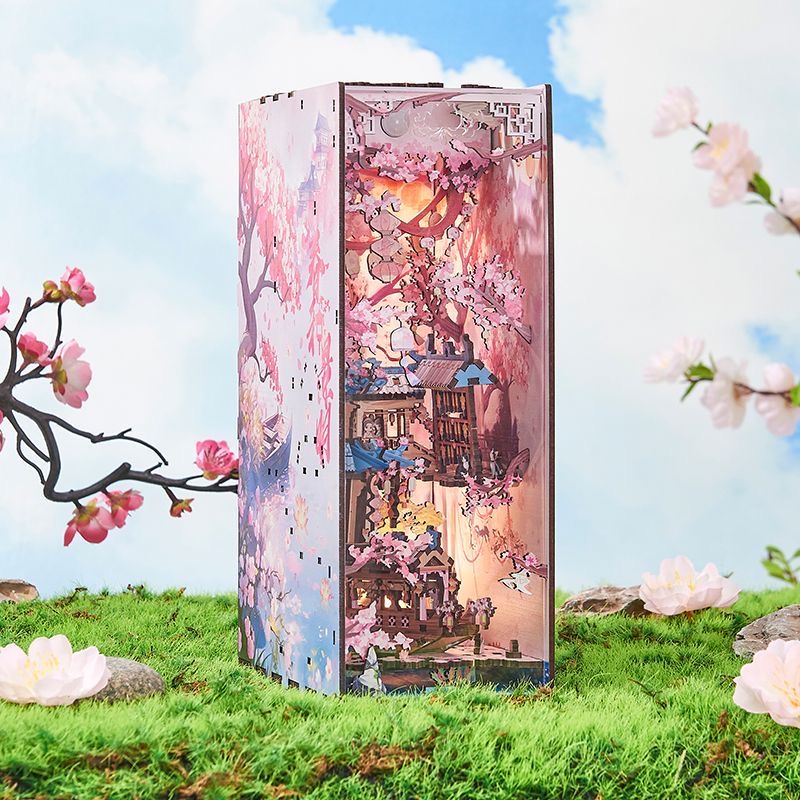DIY Wooden Book Nook Figurines - Home Decor Catalog のレビューと価格