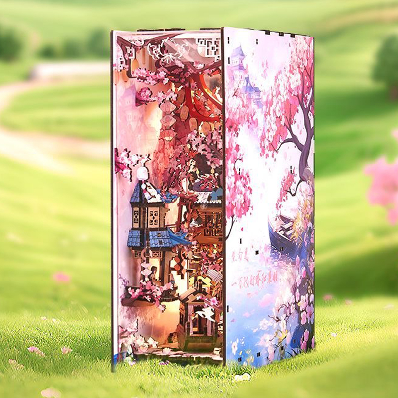 DIY Wooden Book Nook Figurines - Home Decor Catalog のレビューと価格